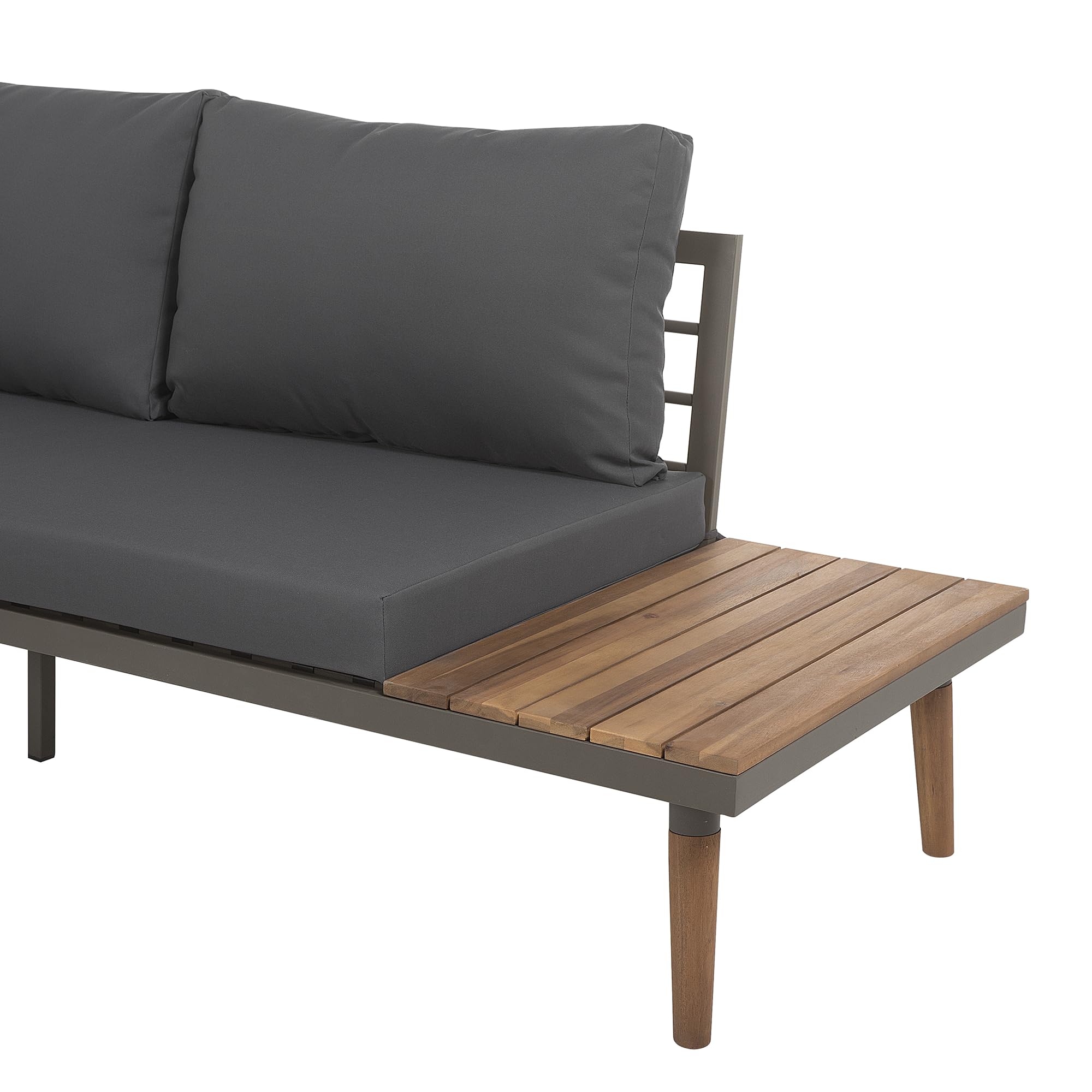 beliani-corato-lounge-set-akazienholz-5-sitzer-dunkelgrau image 7