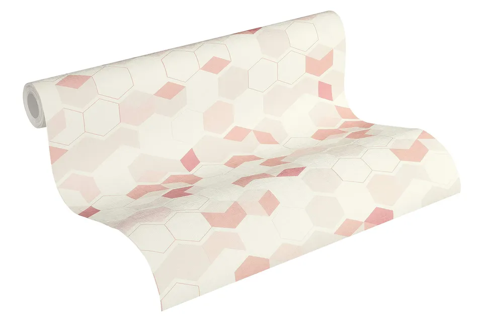 a-s-cr-ation-scandinavian-366832-vliestapete-3d-rosa-geometrisch image 1