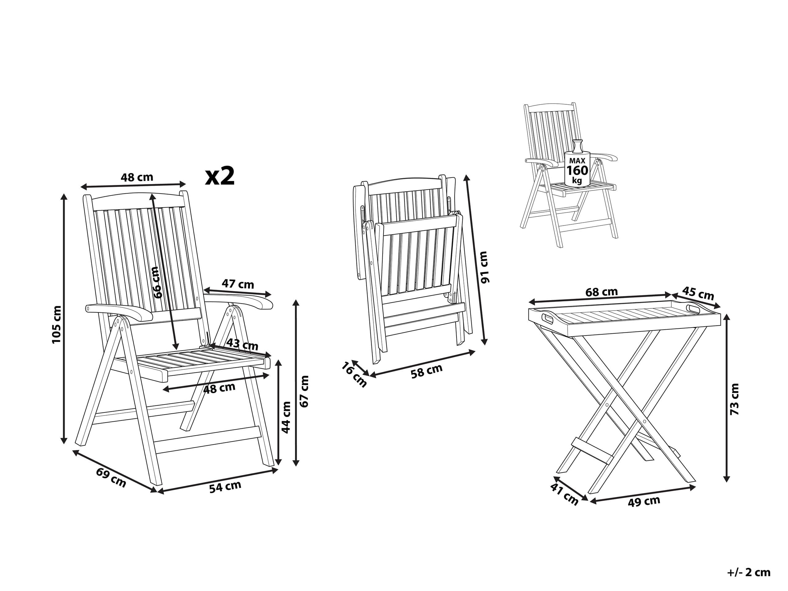 beliani-java-balkonset-akazienholz-hellbraun-2-sitzer image 3