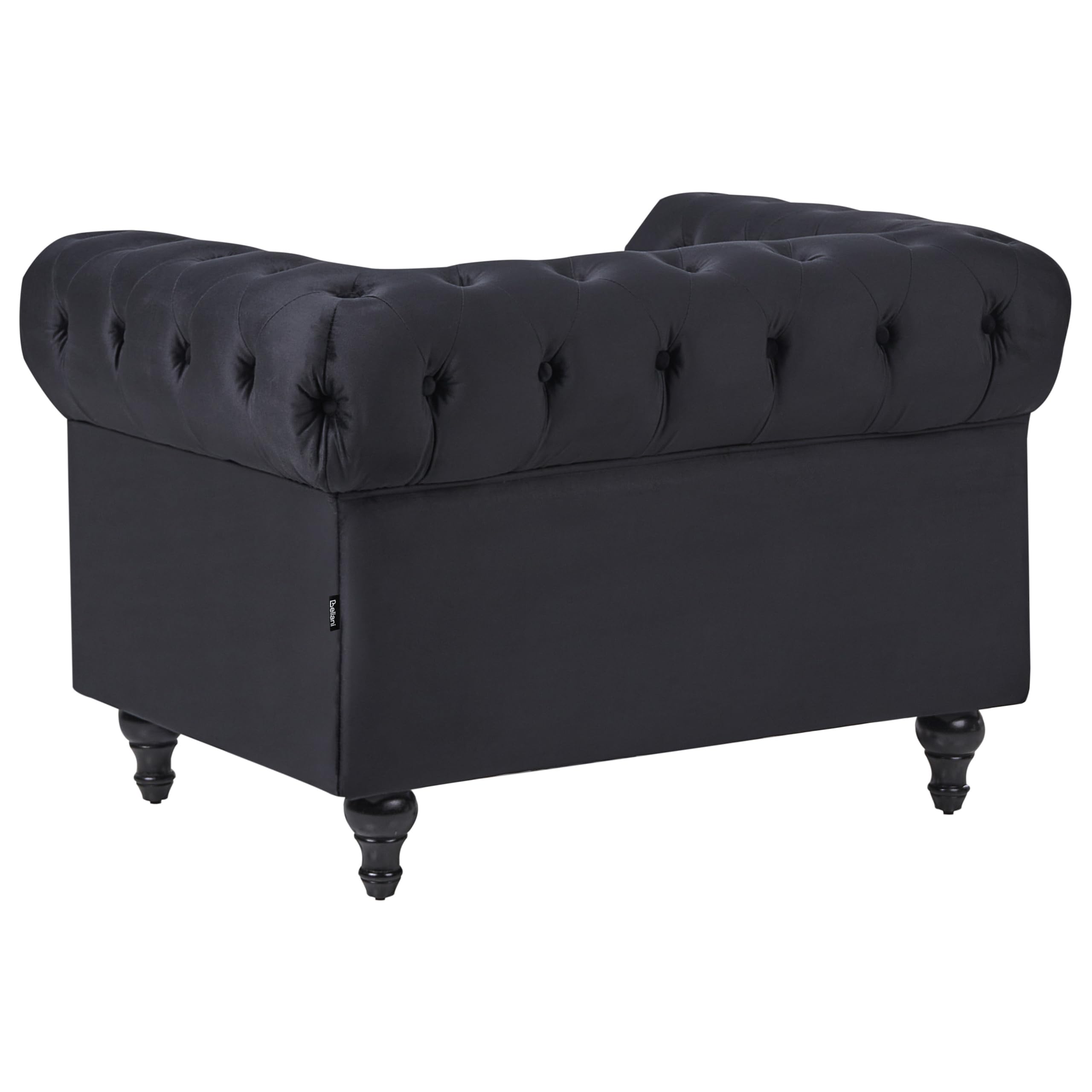beliani-chesterfield-sessel-samt-schwarz-englisch image 4