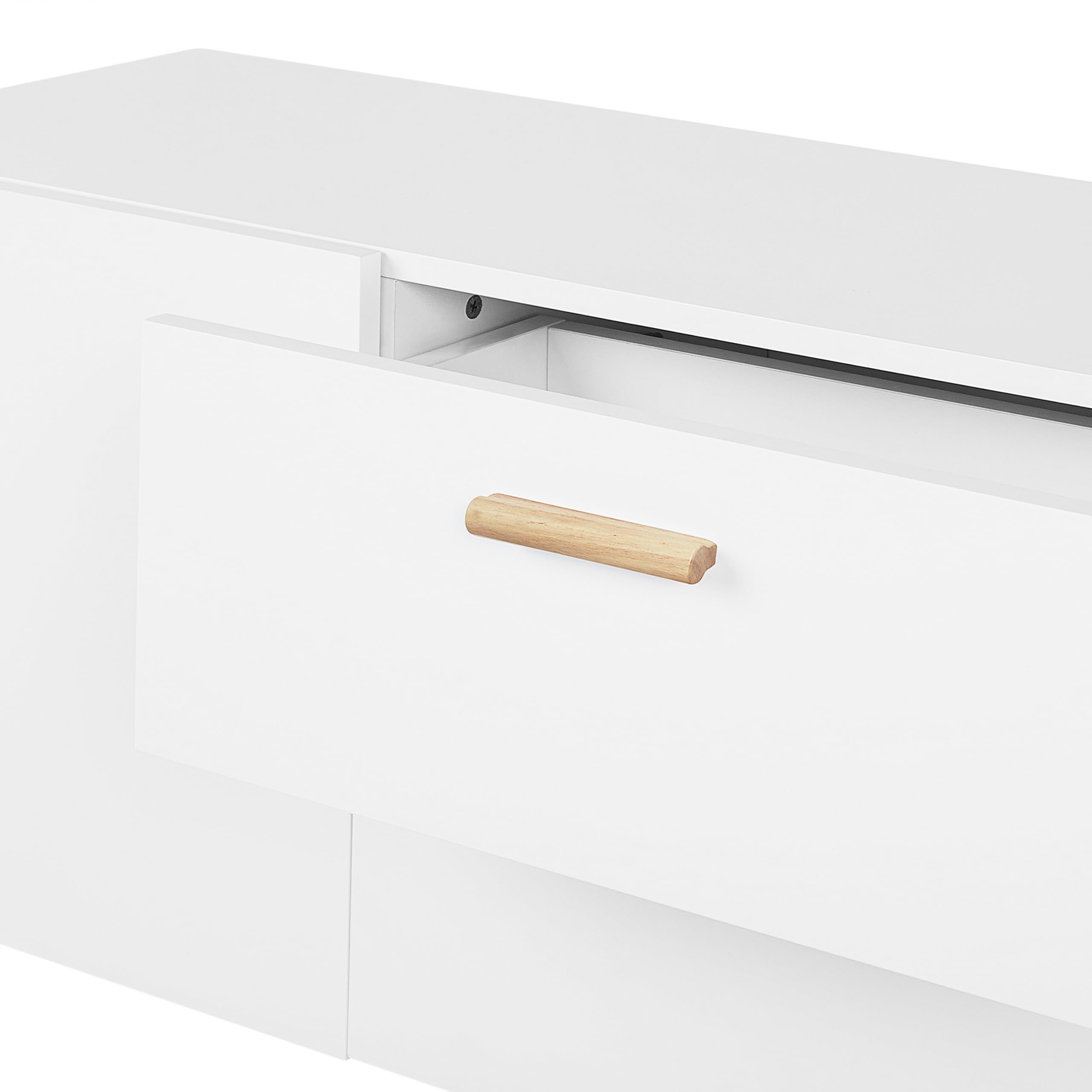 beliani-meet-ii-sideboard-wei-160-cm-mit-eichenbeinen image 7