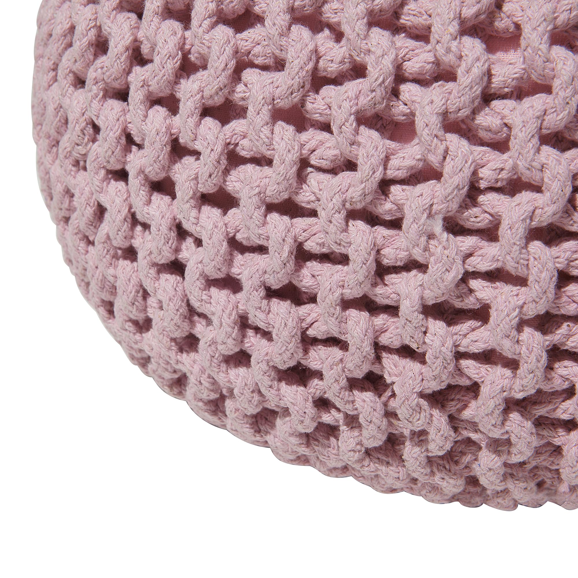 beliani-conrad-sitzpouf-rosa-baumwolle-42x27-cm-rund image 5
