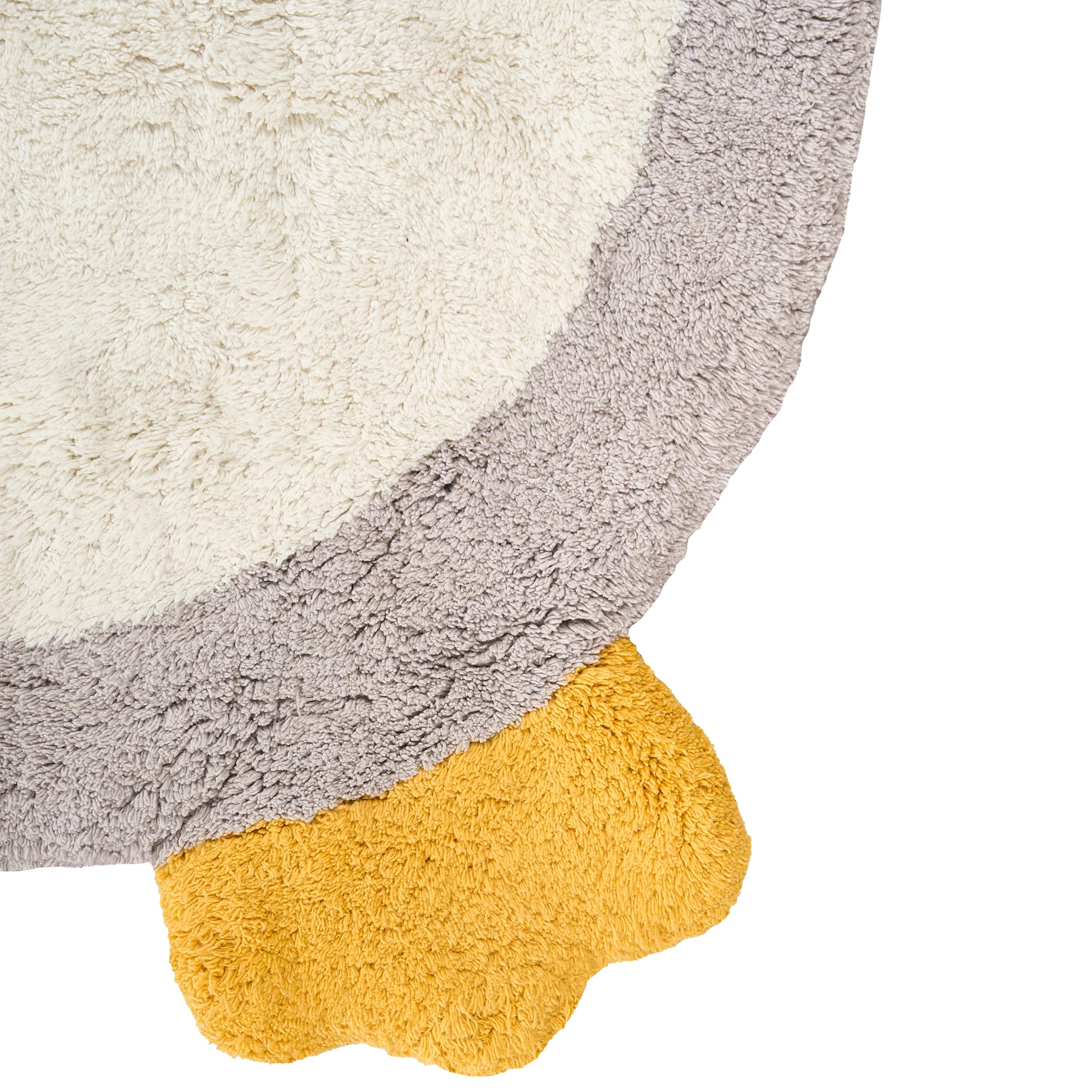 beliani-waddles-teppich-pinguin-grau-100x120-baumwolle image 6