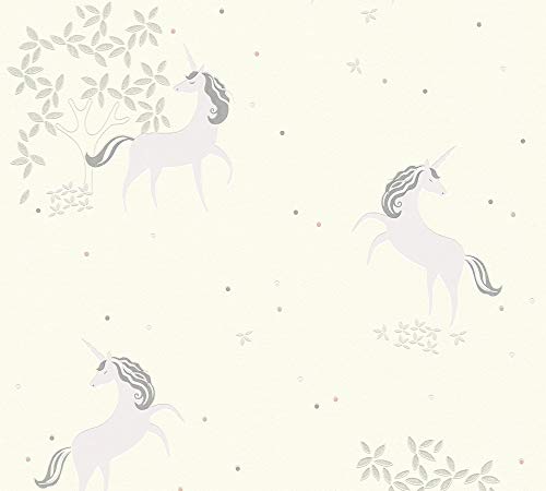 a-s-cr-ation-boys-girls-6-36989-2-vliestapete-einhorn-grau image 6