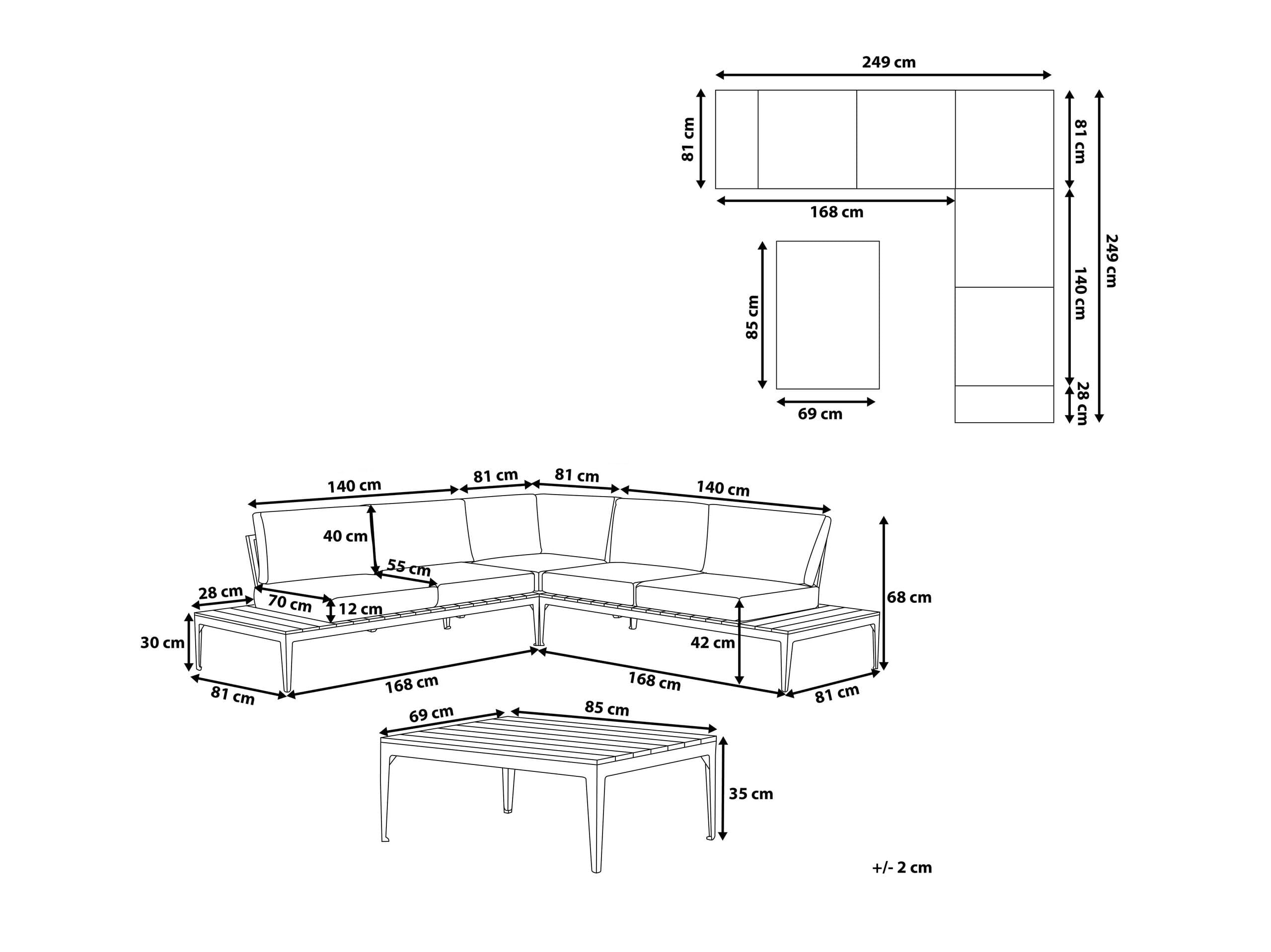 beliani-positano-lounge-set-5-sitzer-ecksofa-wei-grau image 3