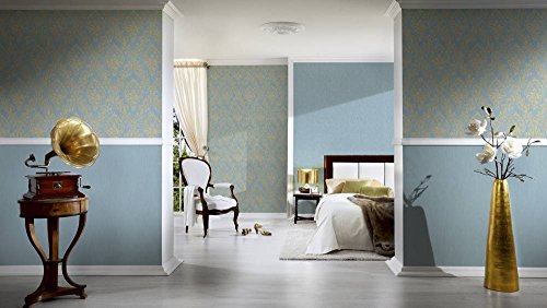 a-s-cr-ation-architects-paper-30659-5-vliestapete-blau-gr-n-ornament image 5