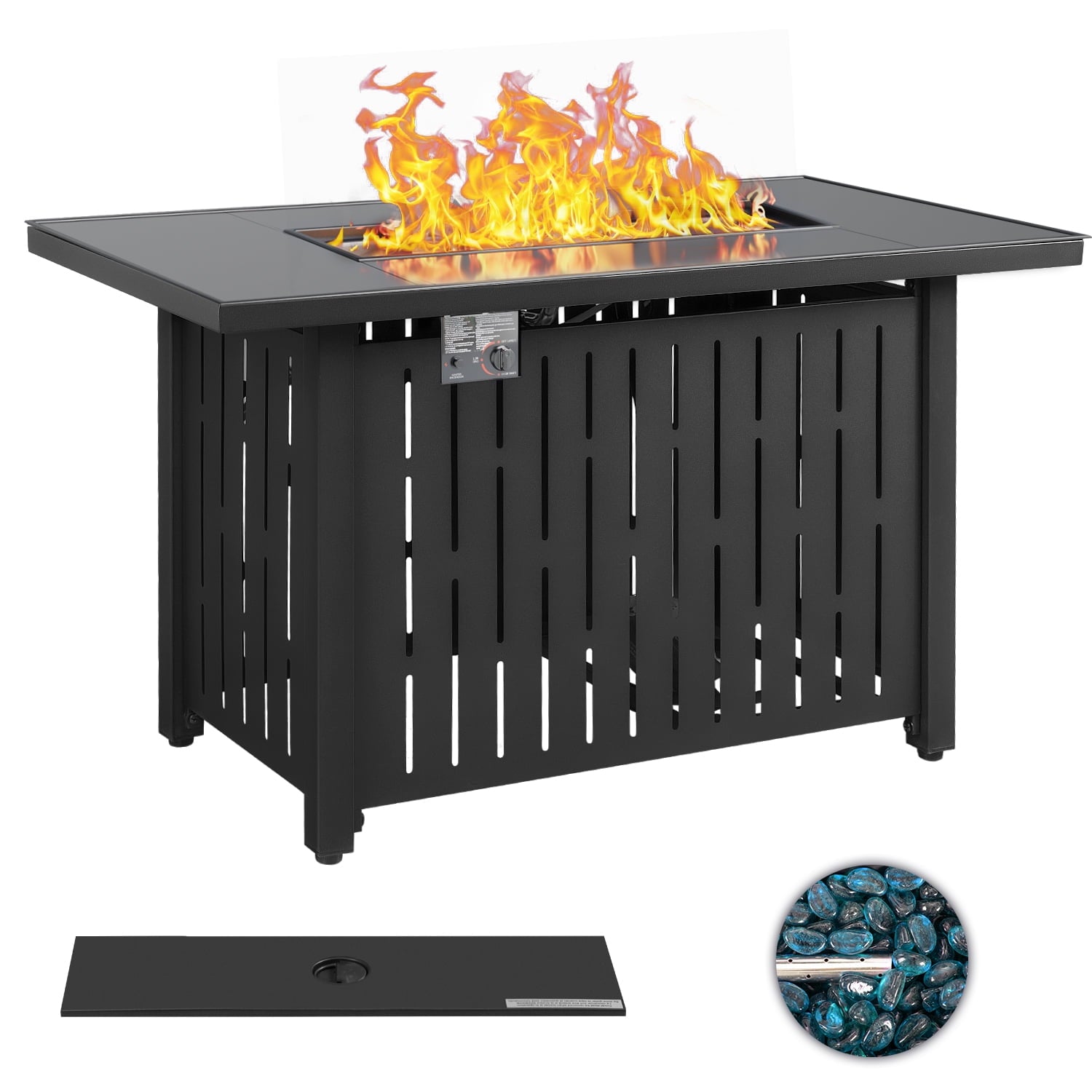homall-patio-furniture-gas-feuertisch-43-zoll-rattan image 2