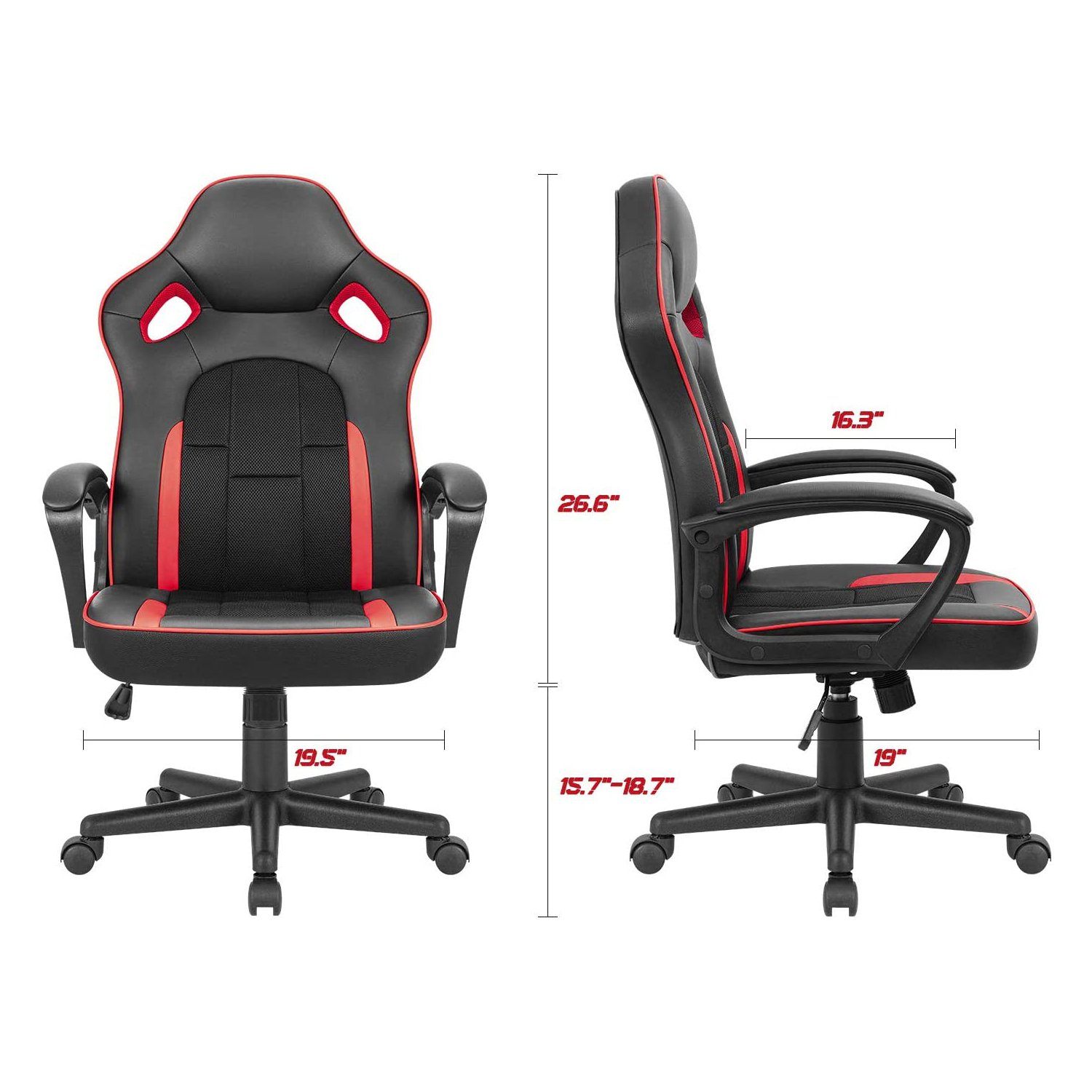 homall-gaming-stuhl-gaming-chair-b-rostuhl-grau-leder image 7