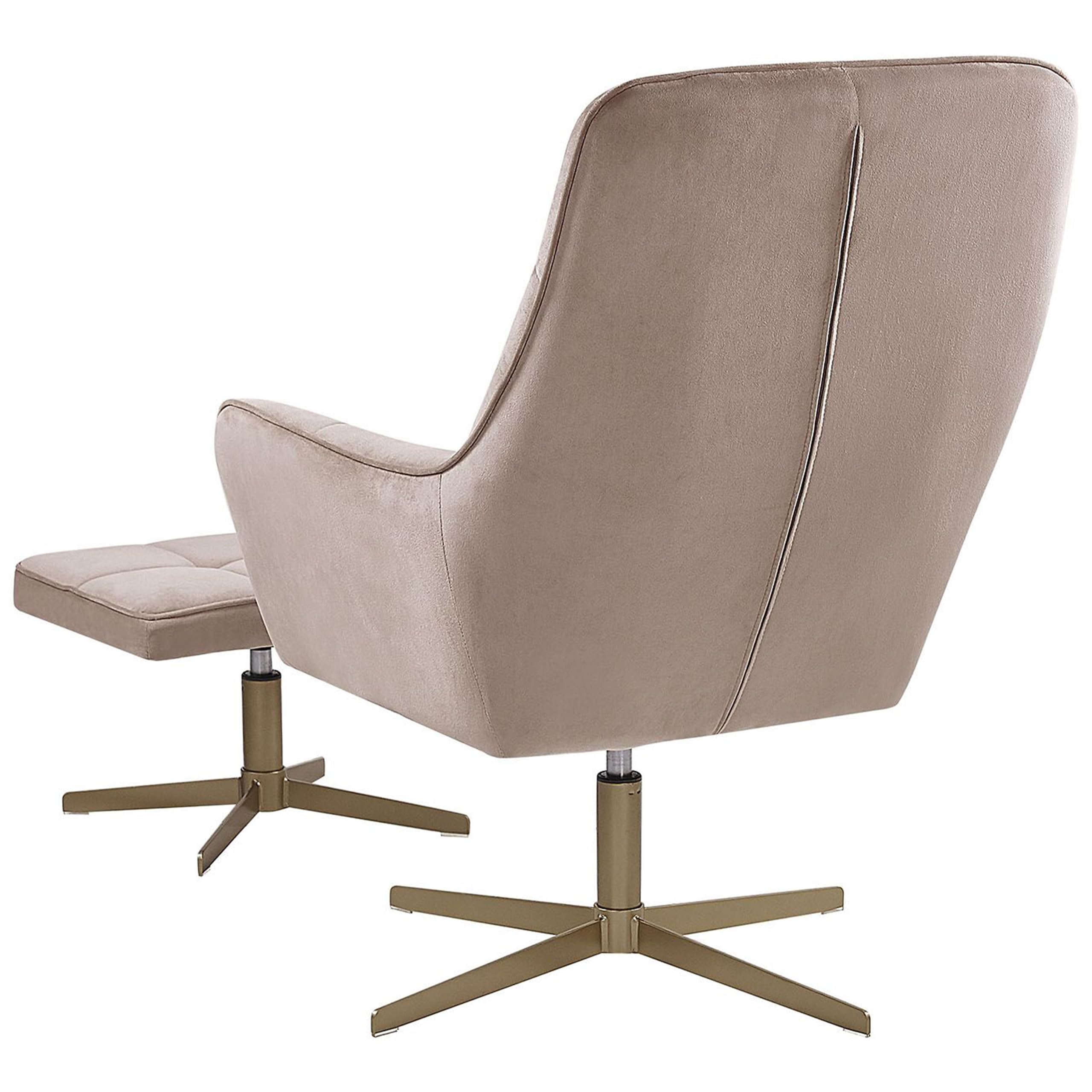 beliani-molle-sessel-mit-hocker-beige-samt-gold-gesteppt image 5