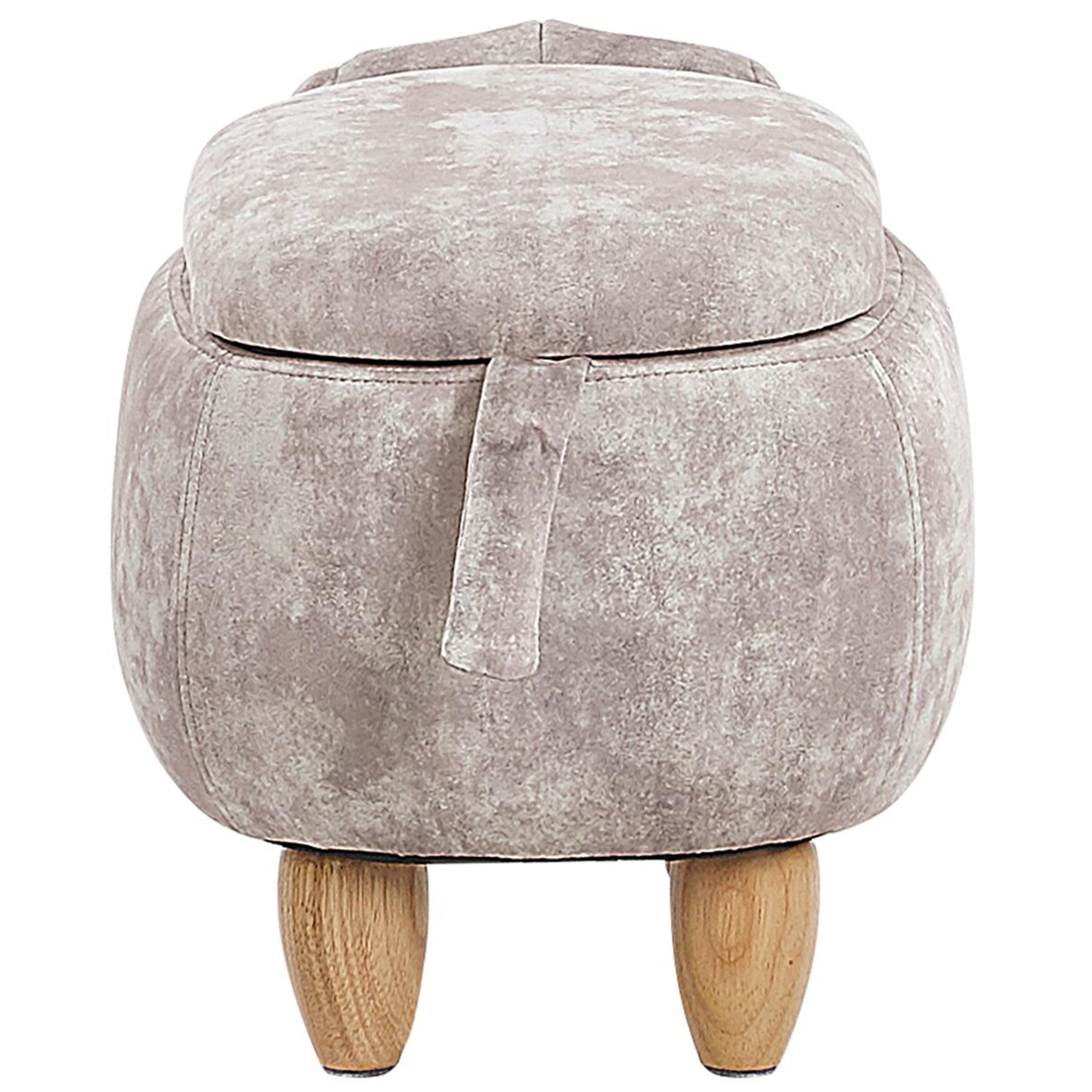 beliani-doggy-kinder-hocker-hund-beige-samt-mit-stauraum image 5