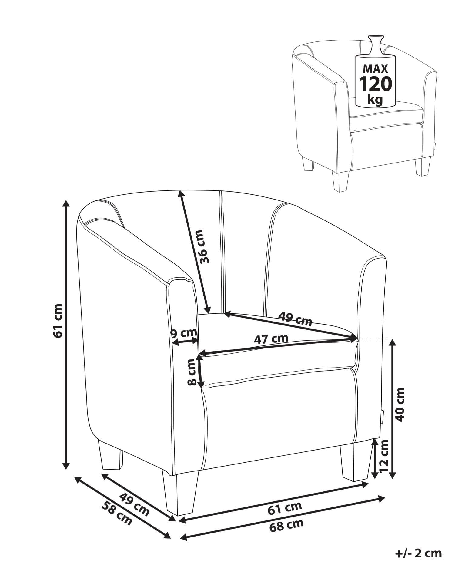 beliani-borwick-cocktailsessel-kunstleder-braun-sessel image 3