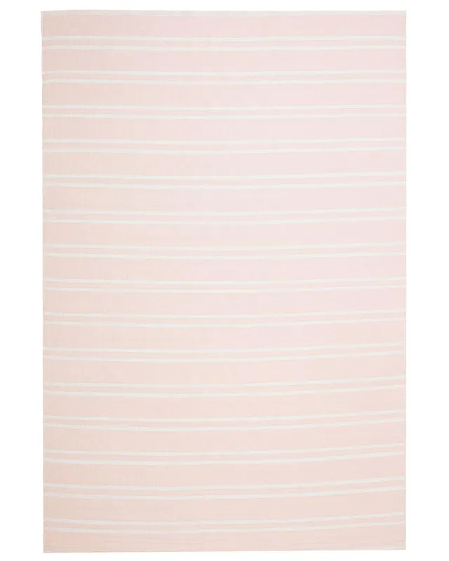 beliani-akyar-teppich-140x200-rosa-gestreift-outdoor image 1
