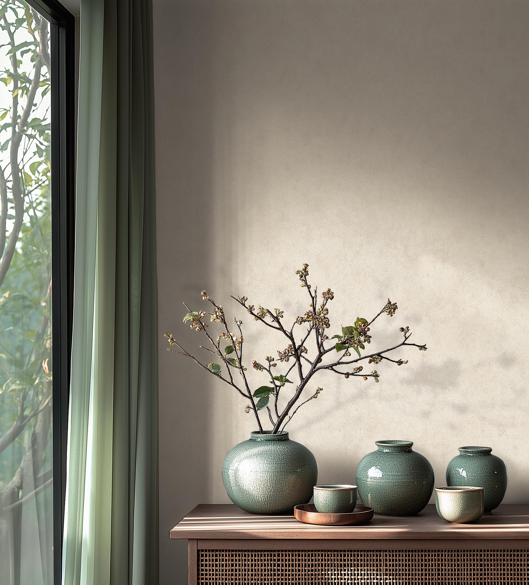 a-s-cr-ation-livingwalls-putzoptik-vliestapete-creme-wei-metallic image 2
