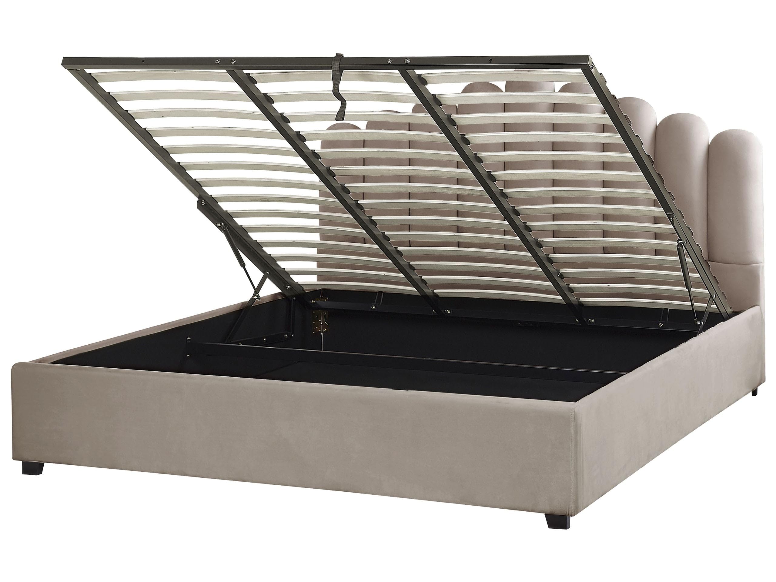 beliani-vincennes-polsterbett-taupe-180x200-m-kasten image 1