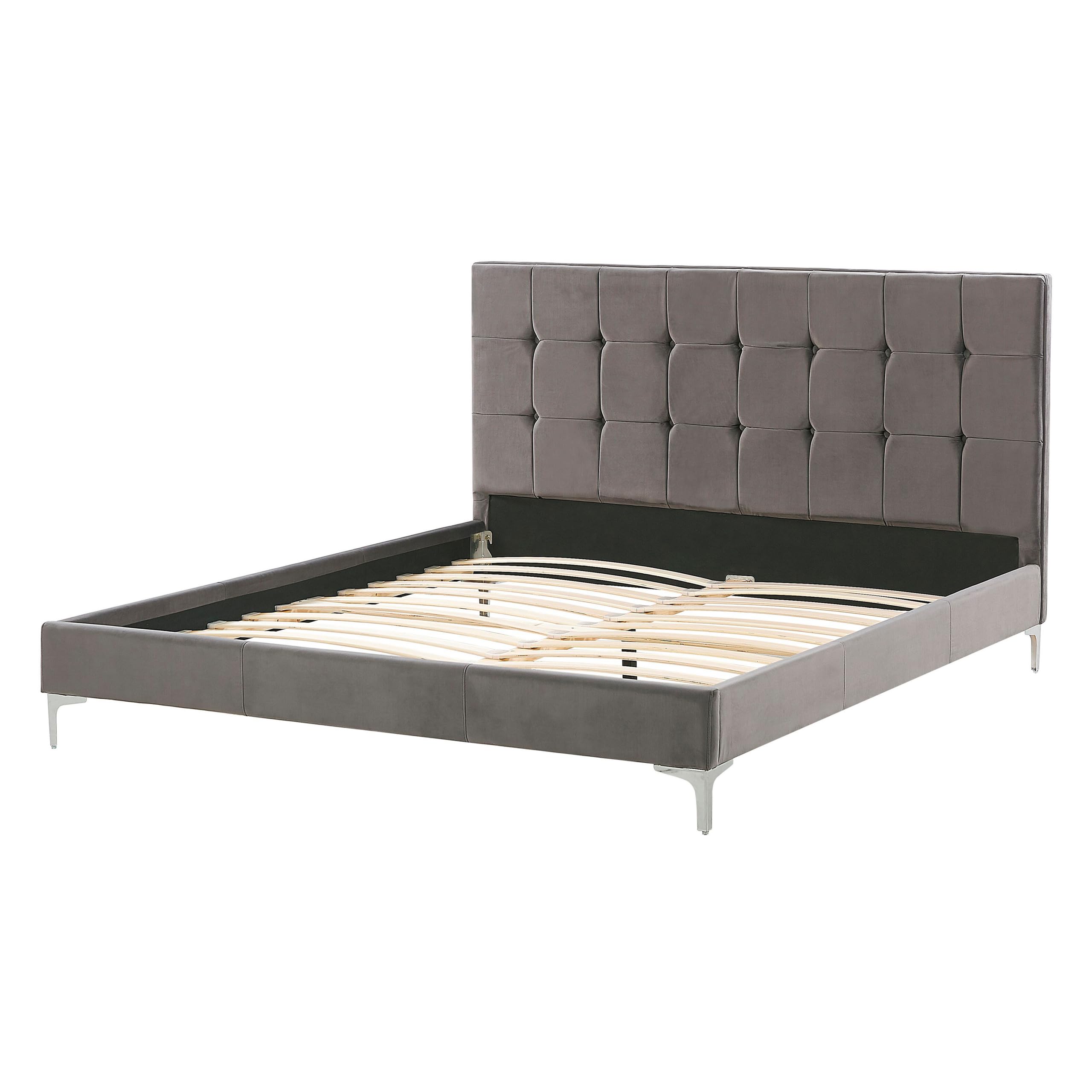 beliani-ambert-doppelbett-140x200-cm-grau-samt-polsterbett image 5