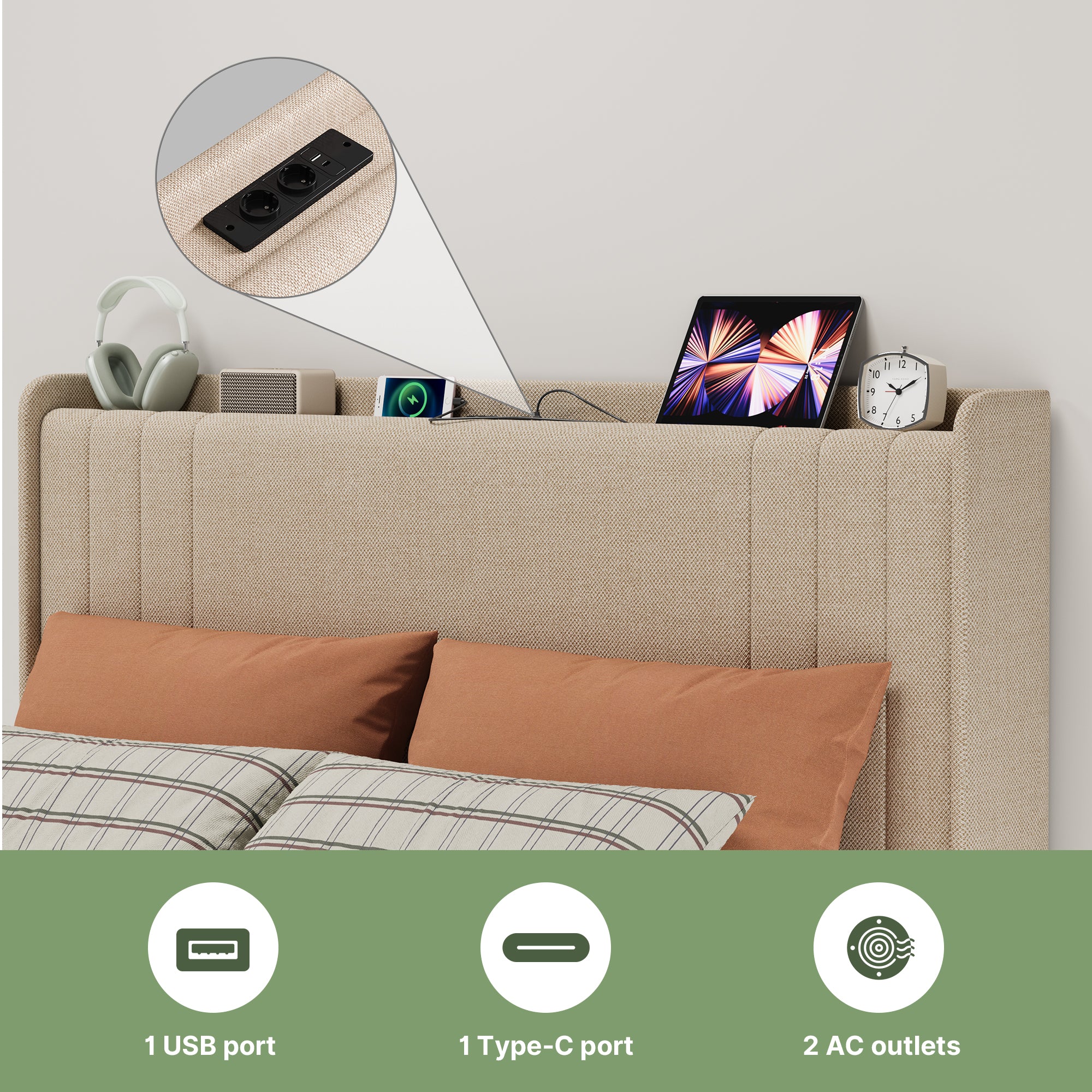 bealife-bf28-einzelbett-120x200-beige-mit-led-und-ladestation image 5