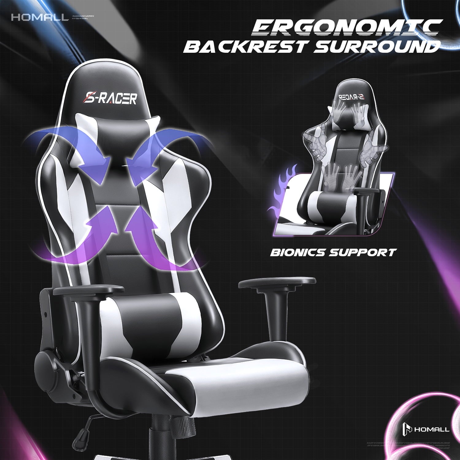 homall-gaming-chair-gamer-stuhl-wei-pu-leder-lordose image 6