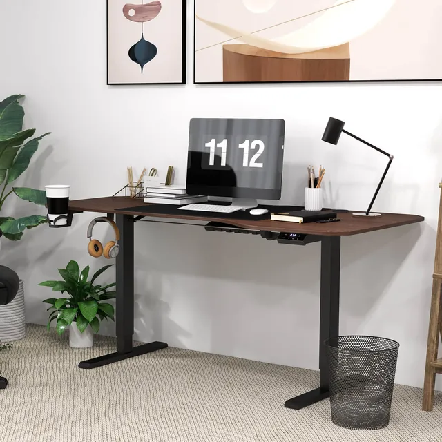 homall-standing-desk-schreibtisch-schwarz-160-cm-elektrisch image 1