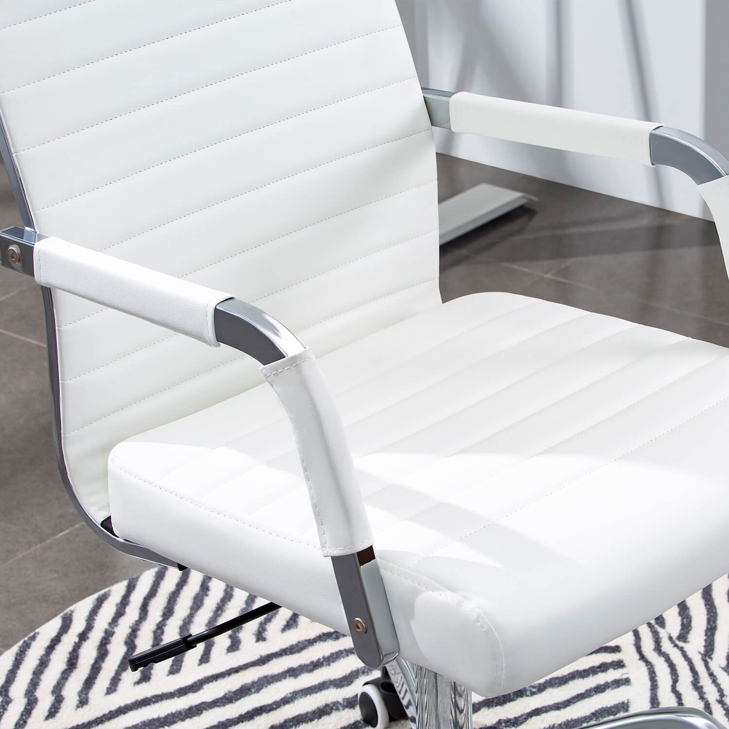 homall-office-leather-chair-b-rostuhl-kunstleder-schwarz image 5