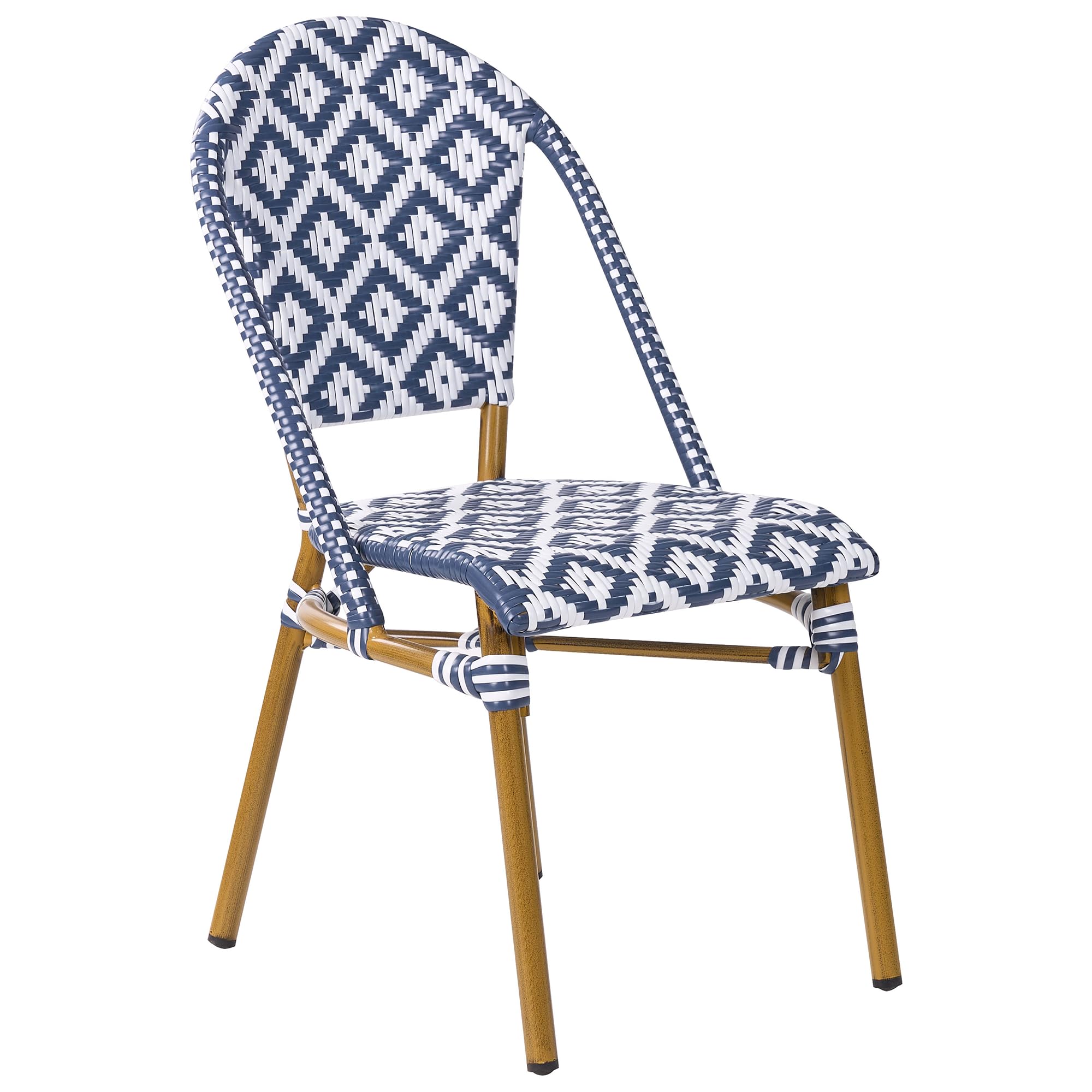 beliani-rifreddo-gartenset-rattan-blau-weiss-4-sitzer image 4