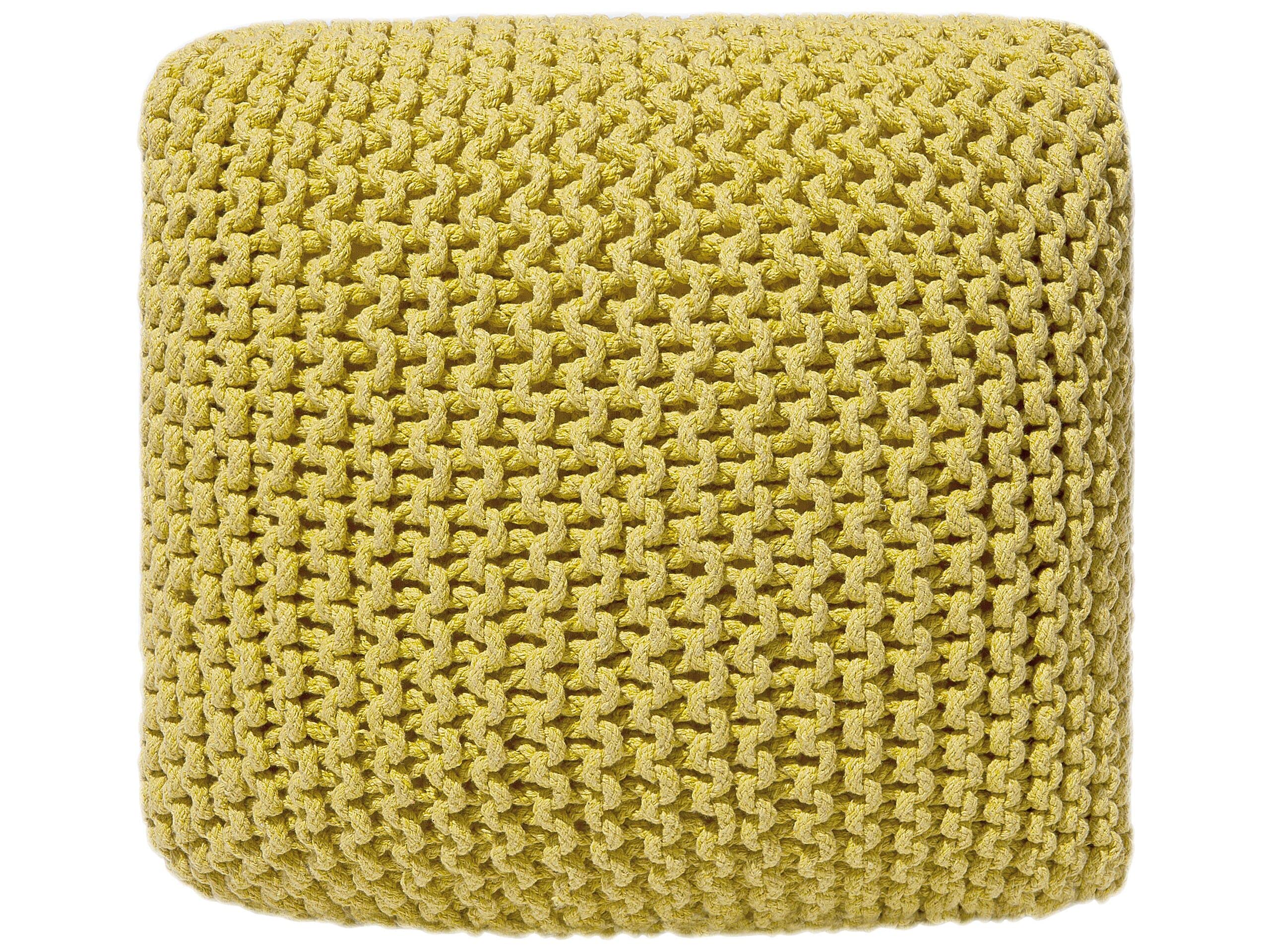 beliani-conrad-ii-pouf-gelb-55x50x31-baumwolle image 1