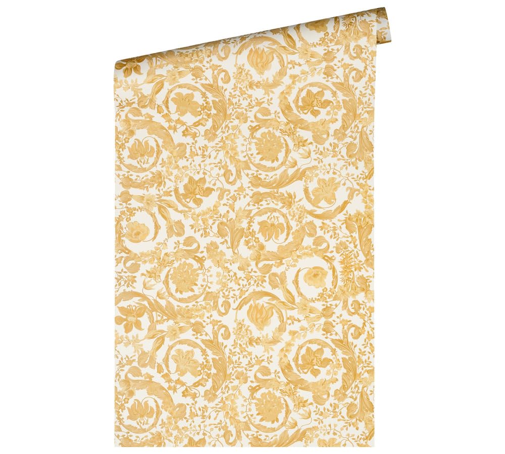 a-s-cr-ation-versace-387064-tapete-floral-gold-wei-vlies image 1