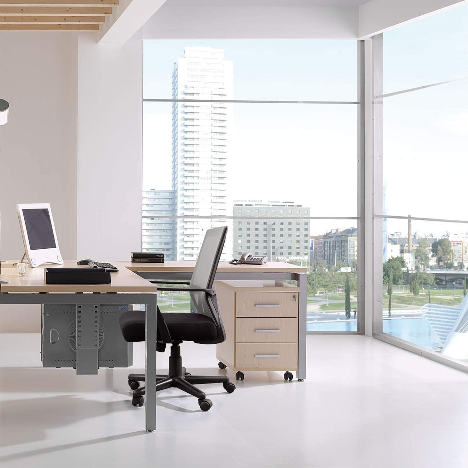 homall-office-mesh-chair-b-rostuhl-schwarz-netz-mit-armlehnen image 2