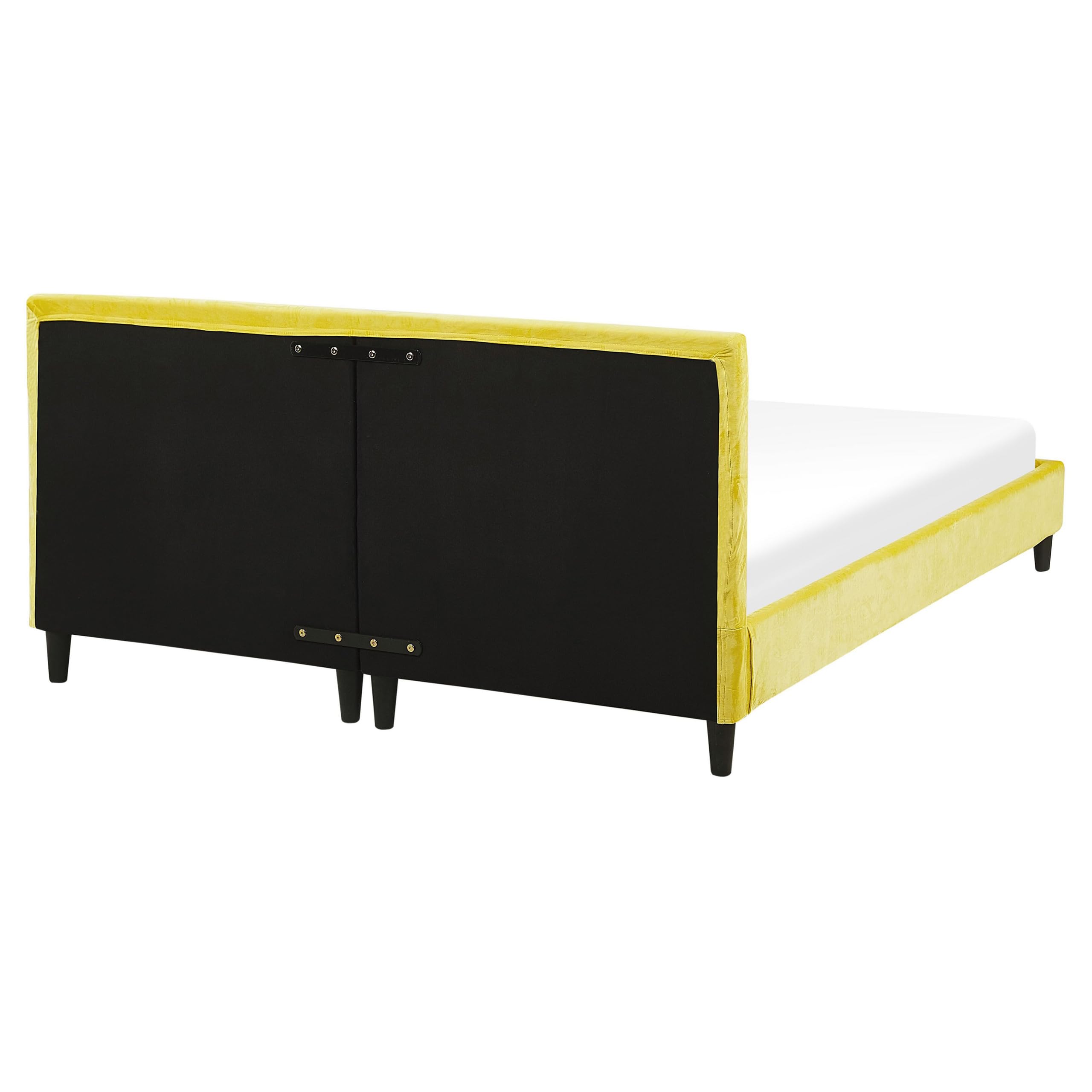 beliani-fitou-doppelbett-160x200-samt-gelb-abnehmbarer-bezug image 6