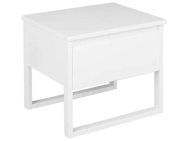 beliani-giulia-nachttisch-wei-kiefernholz-mit-schublade image 1
