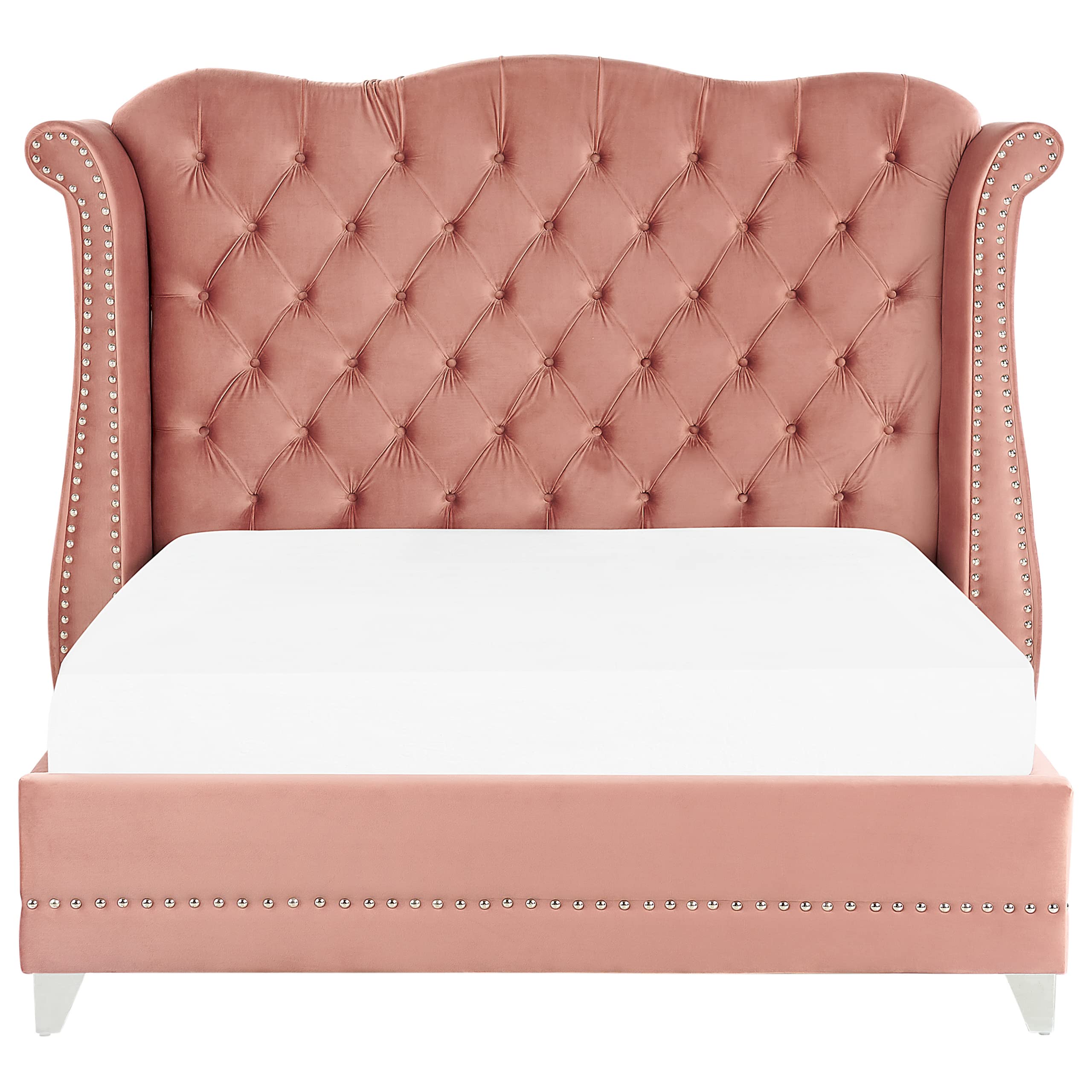 beliani-ayette-bett-140x200-samt-rosa-chesterfield image 4