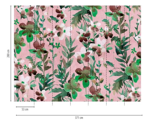 a-s-cr-ation-fototapeten-382731-fototapete-blumen-gr-n-rosa image 7