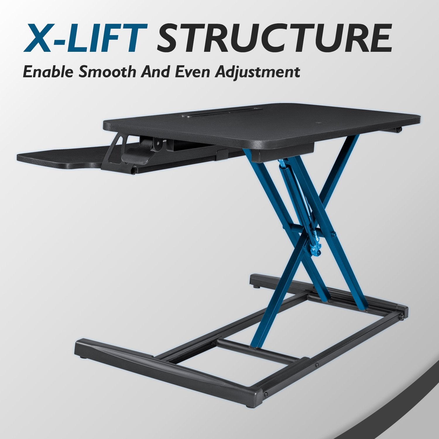 homall-standing-desk-aufsatz-80cm-schwarz-h-henverstellbar image 4