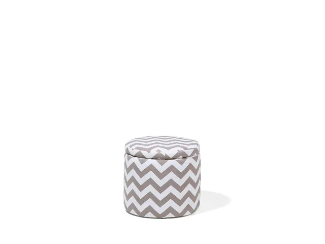 beliani-tunica-pouf-30x35-grau-sitzhocker-baumwolle image 1