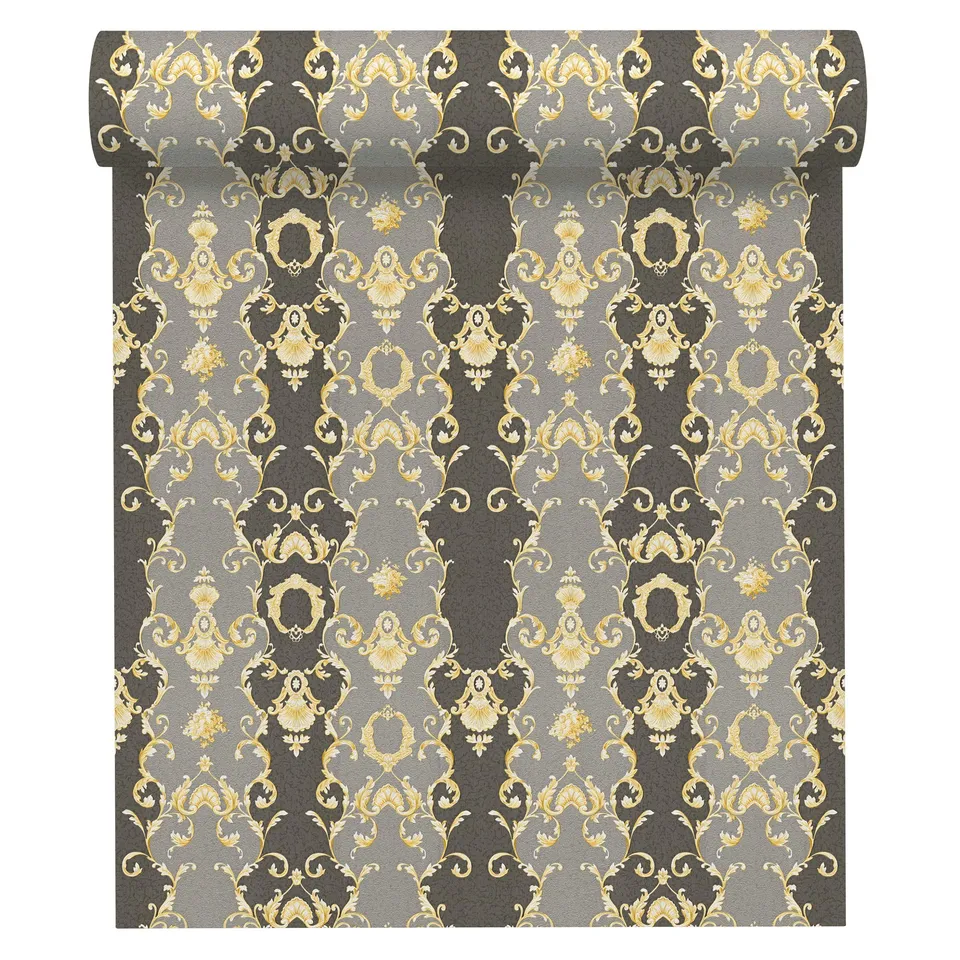a-s-cr-ation-chateau-5-ornament-vliestapete-grau-343926 image 1