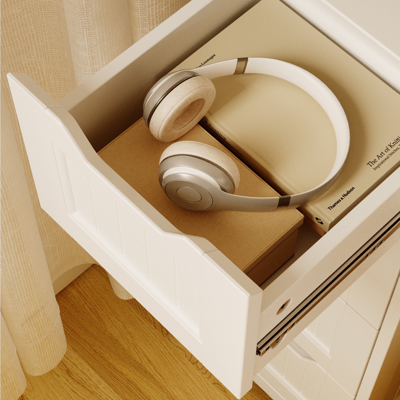 bealife-ap27-kommode-wei-4-schubladen-schmal image 6