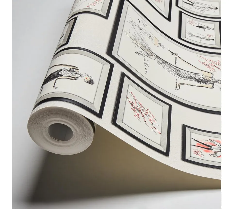 architects-paper-karl-lagerfeld-378463-vliestapete-grau-sketch image 1