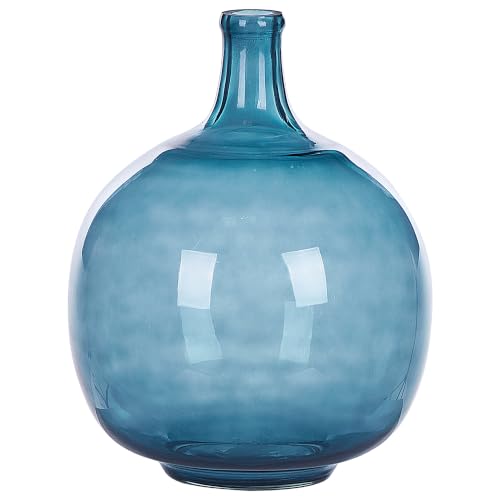 beliani-chappathi-dekovase-glas-blau-31-cm-handgefertigt image 8