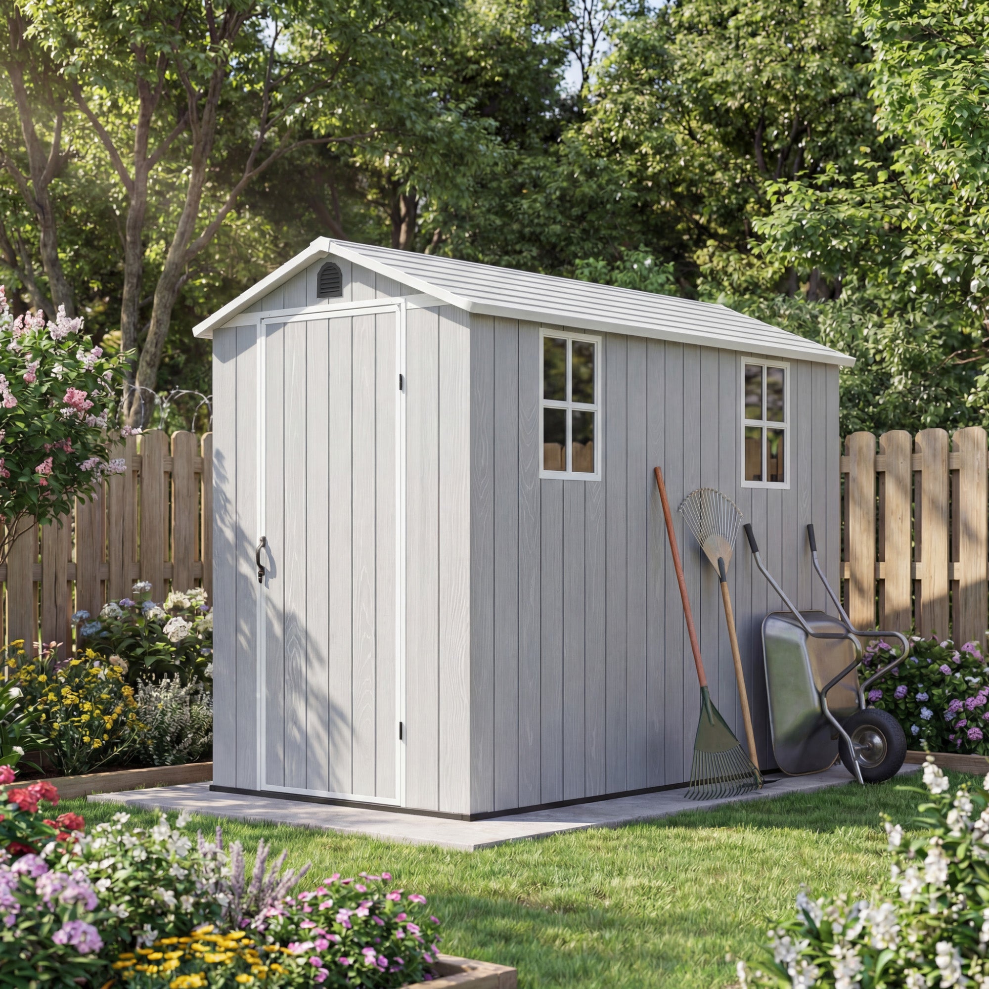 homall-metal-shed-ger-tehaus-4x8-ft-wei-resin-abschlie-bar image 1