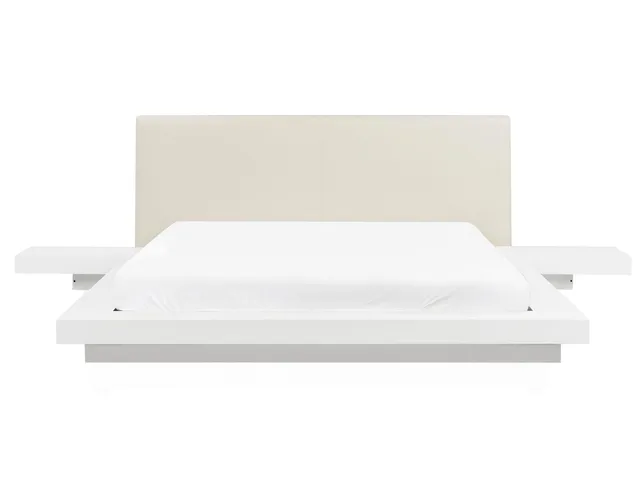 beliani-zen-bett-wei-160x200-japanisch-mit-nachttischen image 1