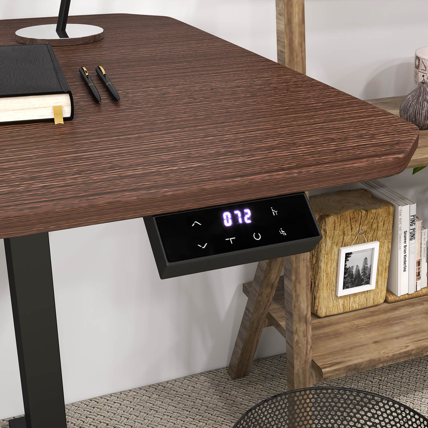 homall-standing-desk-schreibtisch-schwarz-160-cm-elektrisch image 3
