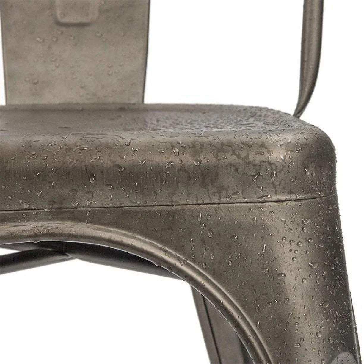 homall-metal-chair-barstool-metallstuhl-4er-set-gun image 3