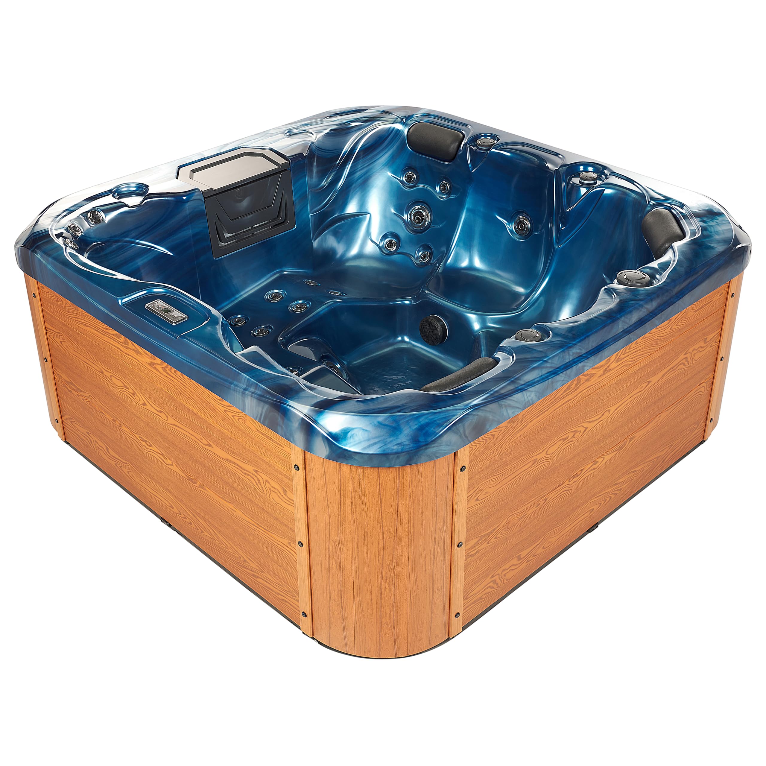 beliani-lastarria-whirlpool-200x200-blau-mit-led-und-massage image 6