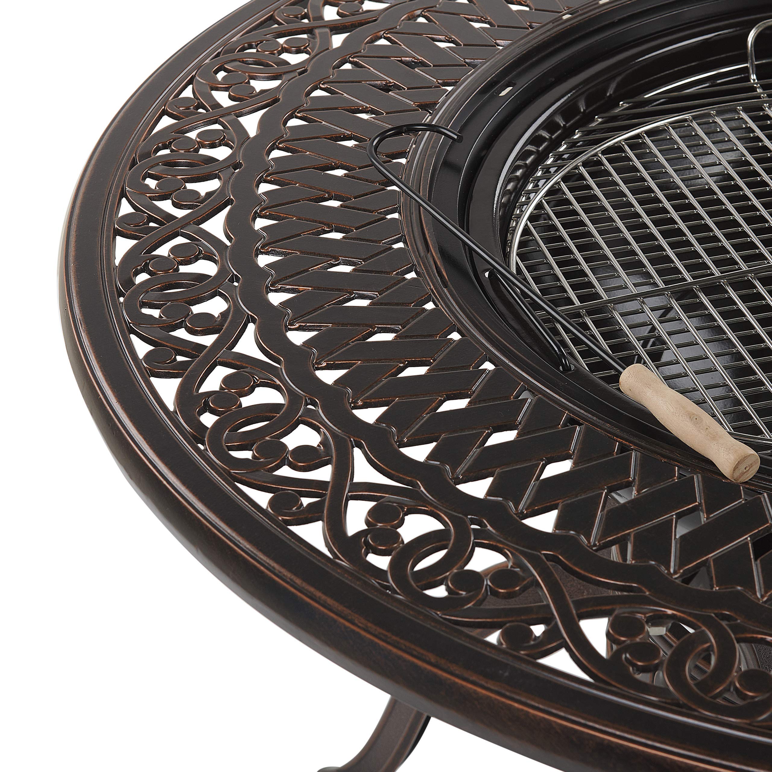 beliani-manfria-gartentisch-rund-dunkelbraun-grill image 6