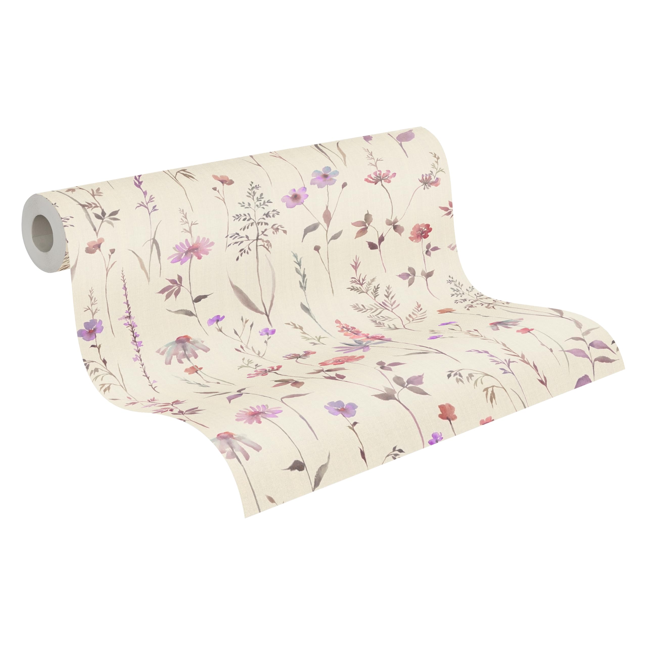 a-s-cr-ation-blumentapete-p-onien-creme-rosa-vliestapete-10-05x0-53m image 1