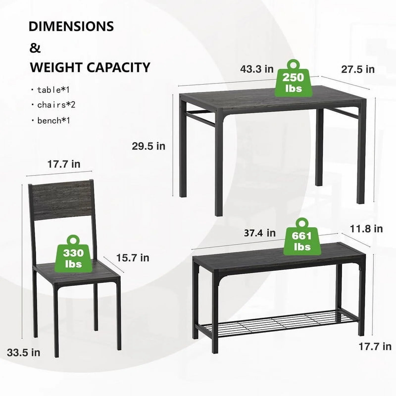 homall-patio-furniture-esstisch-set-4-teilig-grau-holz-f-r-4-personen image 7