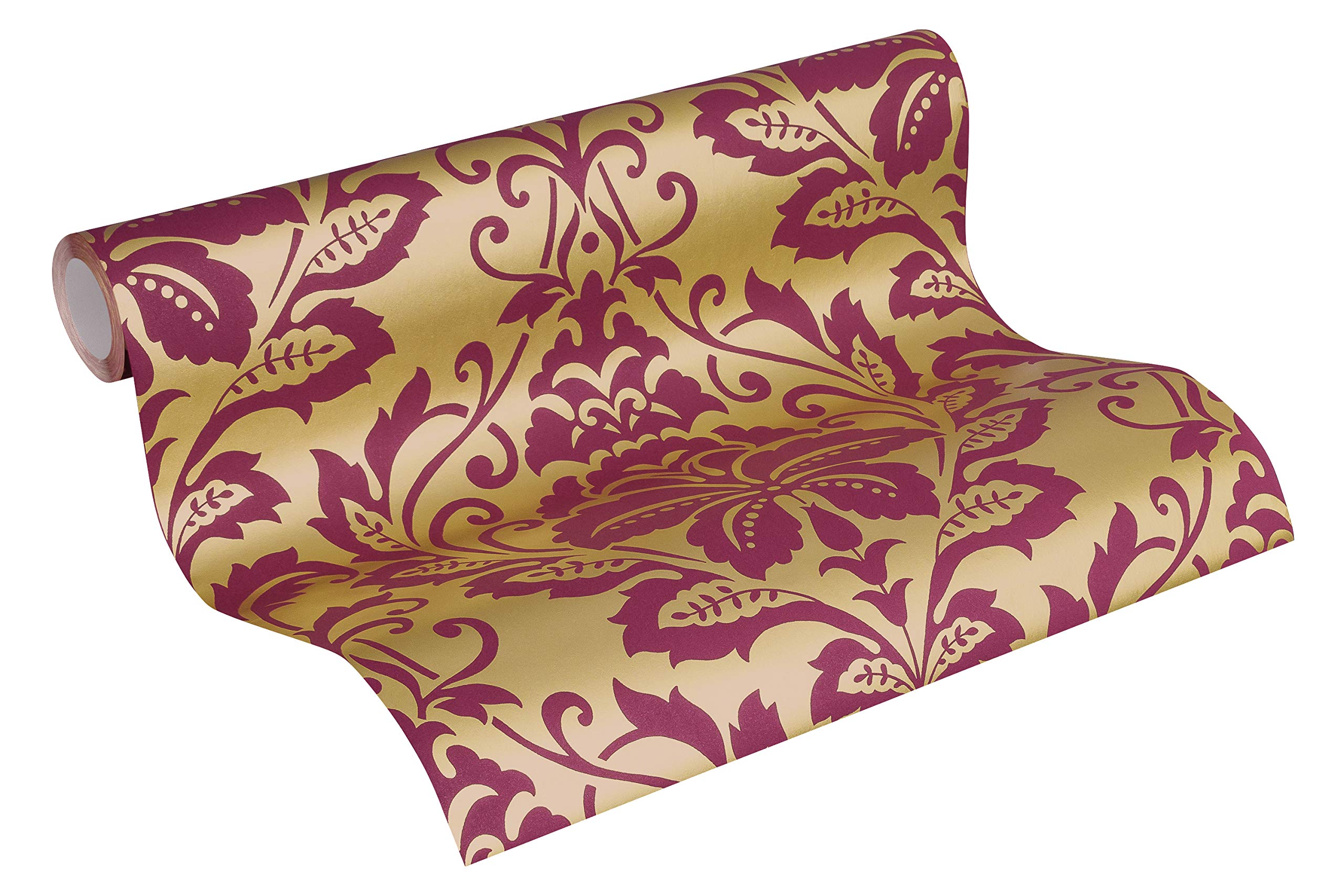 a-s-cr-ation-attractive-369103-vliestapete-gold-rot image 1