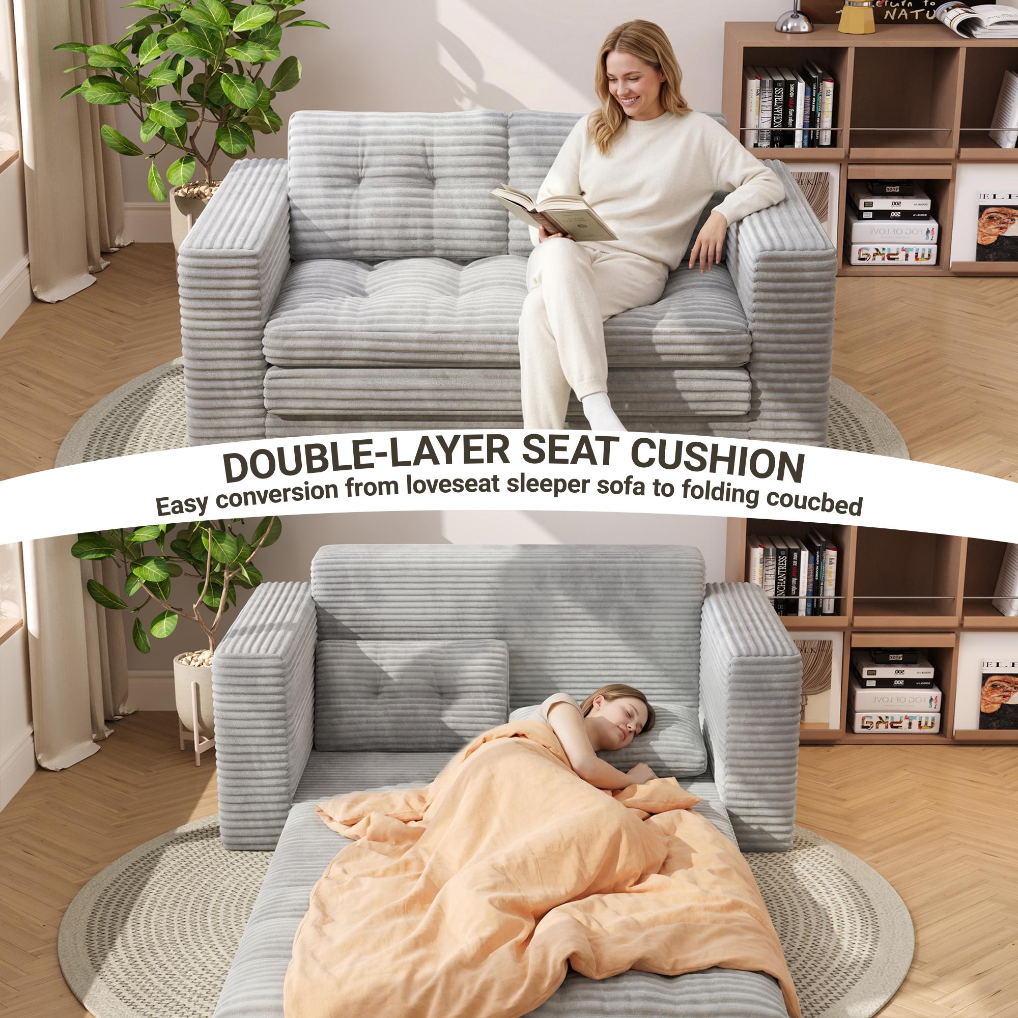 bealife-sofas-ar39-schlafsofa-cord-grau-150cm-schlaffunktion-bett image 4