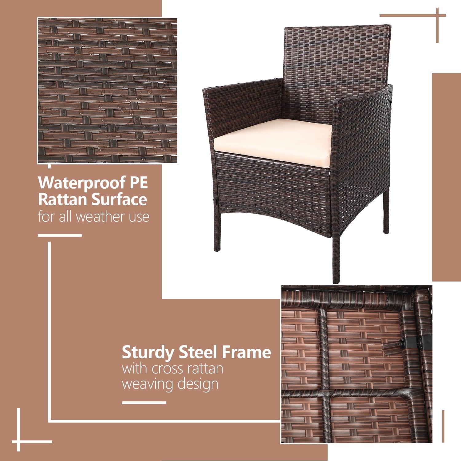 homall-patio-gartenm-bel-set-4-tlg-rattan-beige-kissen image 2