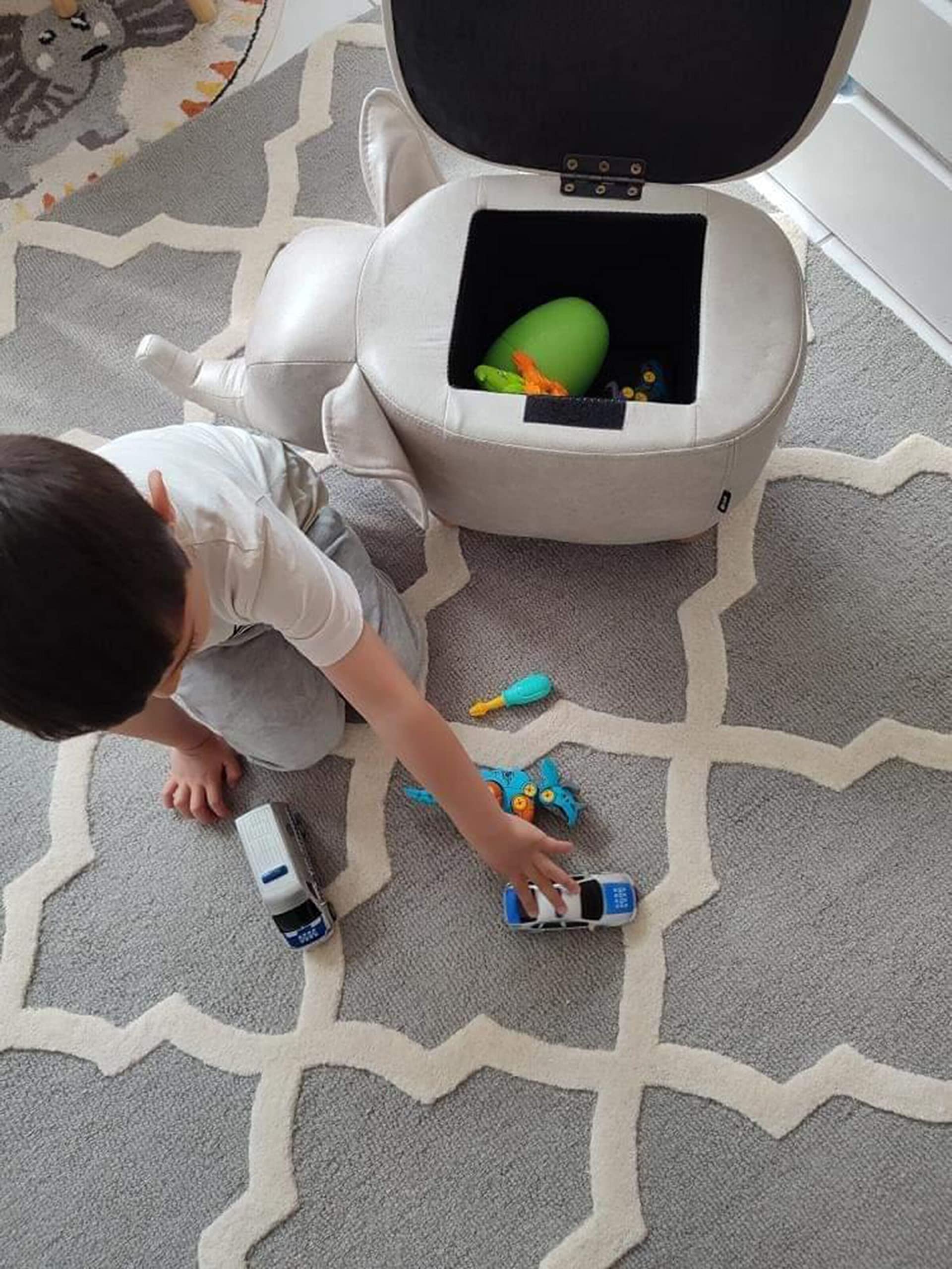 beliani-silvan-teppich-200x300-cm-grau-beige-gemustert image 7