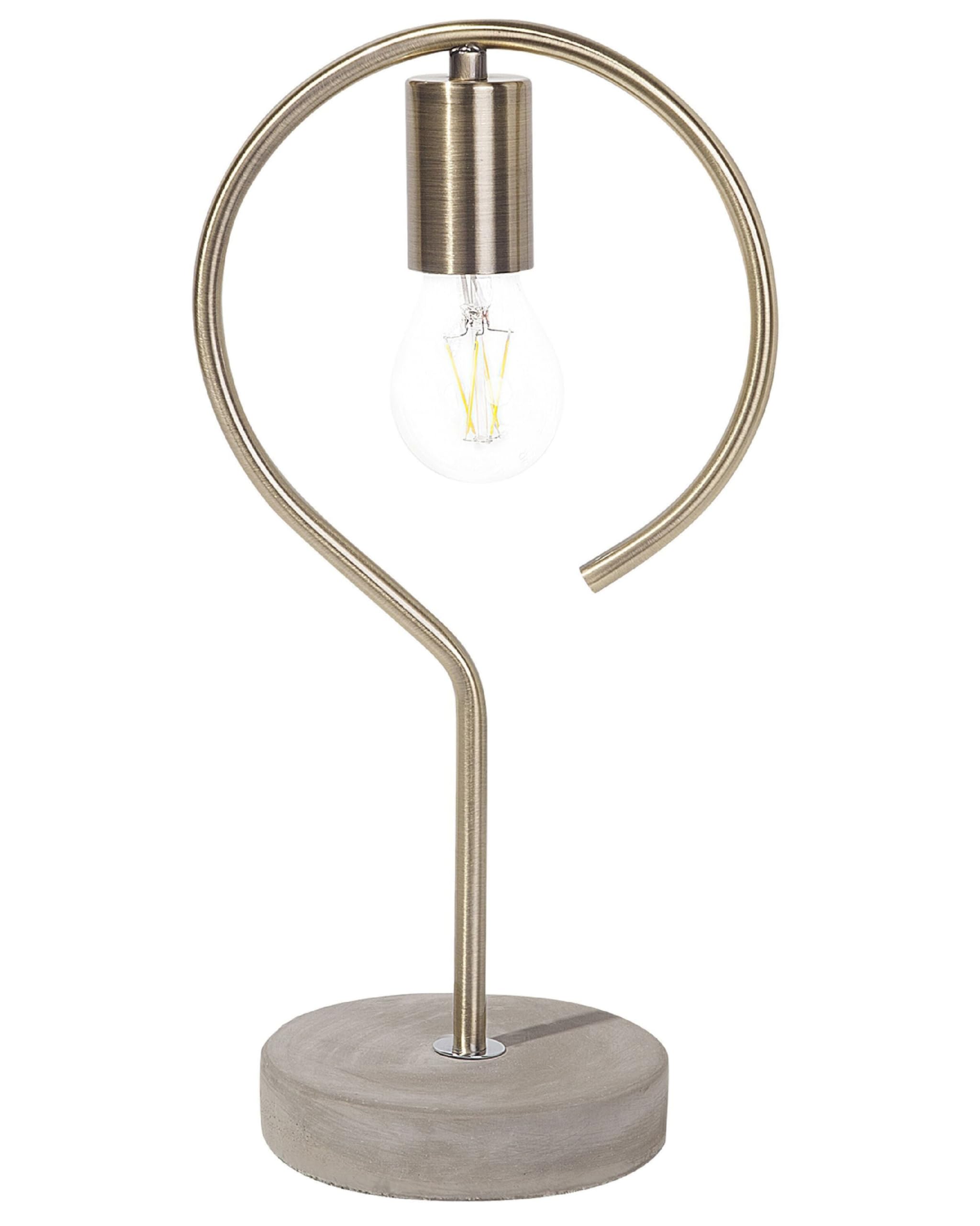 beliani-jucar-tischlampe-messing-beton-e27-40-cm-minimalistisch image 1